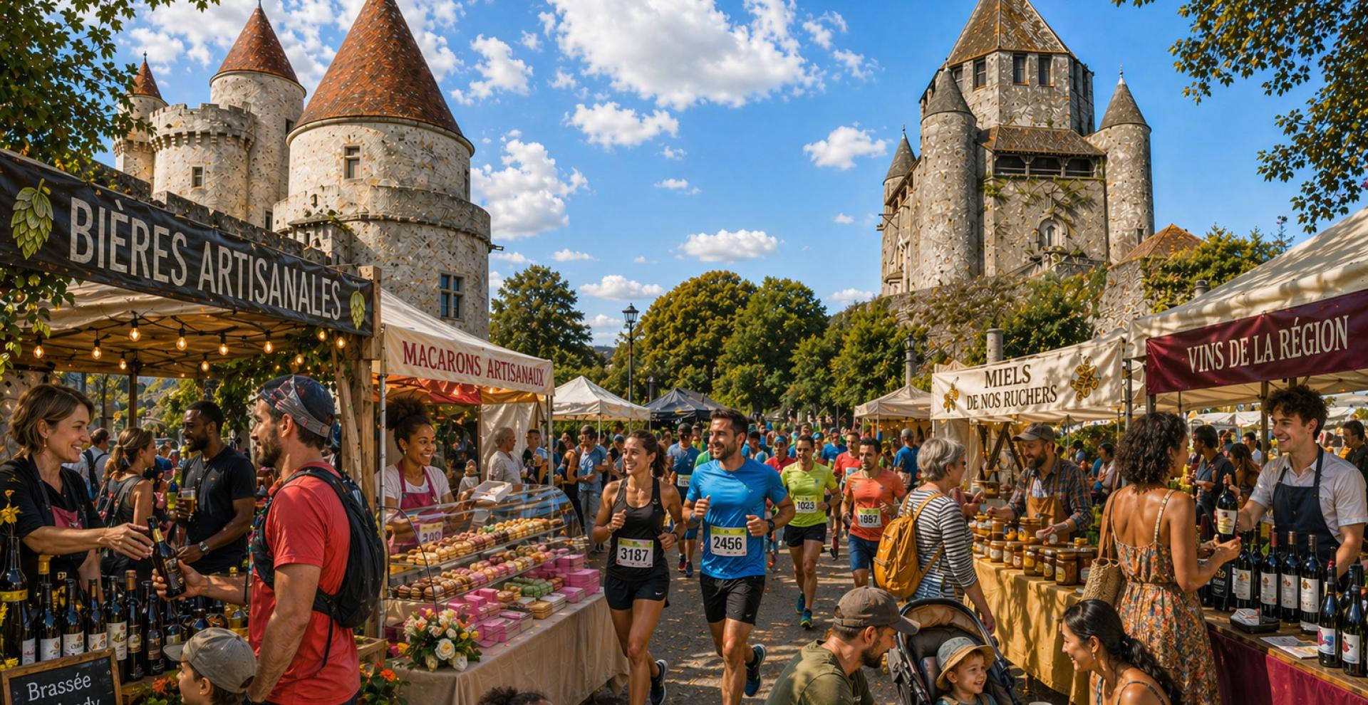 Marché des producteurs au Marathon Médiéval