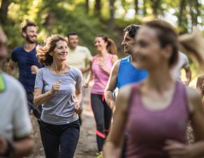 Une équipe de coureurs