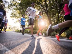 Des coureurs