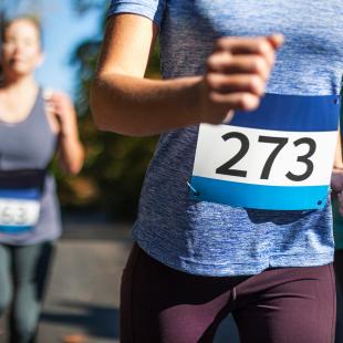 Dossard d'une course